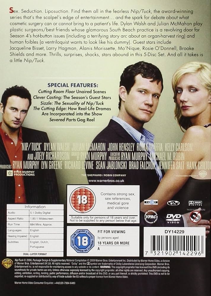 (未使用･未開封品)　Nip/Tuck: The Complete Series [Edizione: Regno Unito] [Import anglais] 0pbj0lf Nip / Tuck: The Complete Seasons 3 [Import]: Amazon.ca